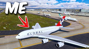 I Snuck Into *ANOTHER* 1,000+ Pilot VATSIM Event In An A380!... FULL ATC!