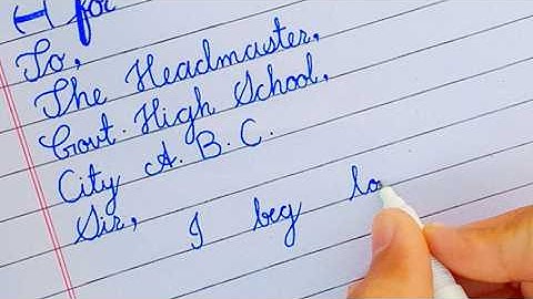 Sick Leave Application Handwriting ASMR | Nostalgic School Memories with Cut Marker Calligraphy