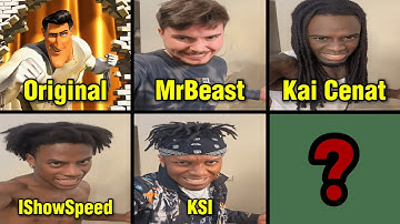 Metro Man Dance Edit Origineel vs KSI vs Kai Cenat vs MrBeast vs IShowSpeed
