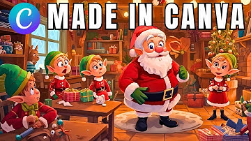 How to Make Animated Christmas Cartoon Videos Using Canva and AI!
