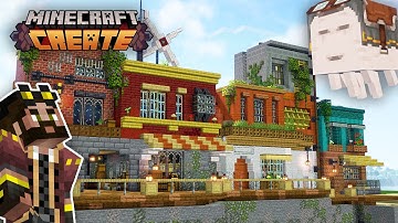 I IMPROVED my STARTER BASE in Minecraft Create Mod (#6)