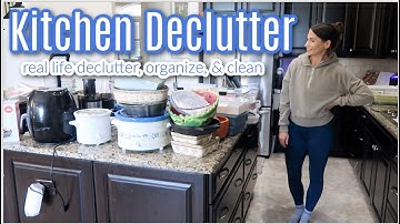 HUGE Kitchen Declutter 2025 | Real Life Organize with Me! MASSIVE Purge & Motivation To Do IITTT