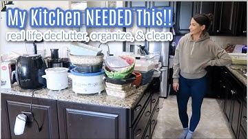 HUGE Kitchen Declutter 2025 | Real Life Organize with Me! MASSIVE Purge & Motivation To Do IITTT
