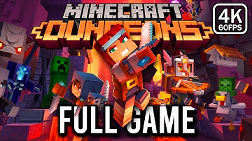 Minecraft Dungeons - FULL GAME Walkthrough (4k 60fps) - No Commentary
