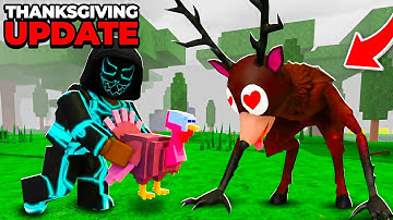 BEATING THE NEW THANKSGIVING CHALLENGE IN 99 NIGHTS IN THE FOREST!