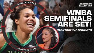 WNBA SEMIFINALS ARE SET 🙌 REACTION to Lynx & Sun ADVANCING   Caitlin Clark ELIMINATED | SportsCenter