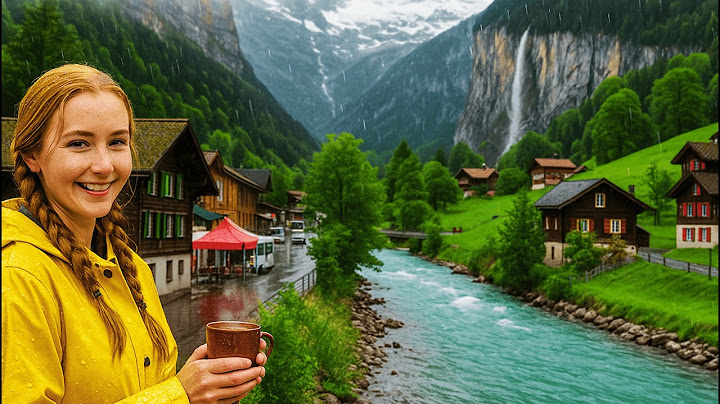 Así se viven los días lluviosos en los pueblos más hermosos de Suiza