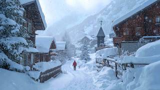 Snowy Walk in a Hidden Swiss Mountain Village 🇨🇭❄️ Switzerland Countryside