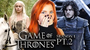 Continuing my *GAME OF THRONES* journey | First Time Watching Season 1 Part 2