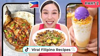 I Tried Viral Filipino TikTok Recipes🇵🇭 Part 2