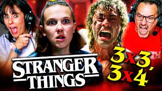 STRANGER THINGS Season 3 Episode 3 & 4 REACTION!!  Netflix | Millie Bobby Brown | Sadie Sink