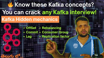 Kafka Deep Dive: Offset, Lag, Commit, Rebalancing, Consumer group  & Replication factor in Telugu