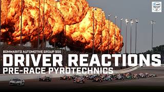 Drivers React to Pre-Race Pyro | 2025 Bommarito Automotive Group 500 | INDYCAR