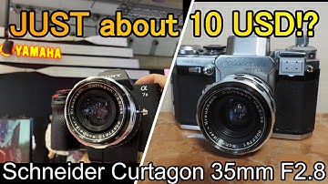ジャンクレンズ　シュナイダーの広角レンズがご当地価格1650円！Schneider-Kreuznach Curtagon F2.8/35 ＆Edixa MAT REFLEX美品本体とセット　撮影テスト