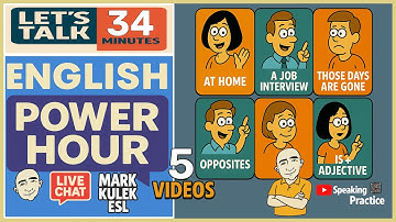 Learn English → 5 Videos + Live Chat with Mark Kulek ESL