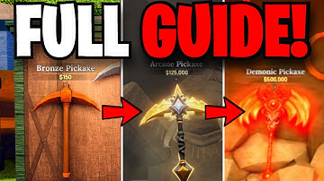 *NEW* PICKAXE PROGRESSION GUIDE In THE FORGE! (FULL GUIDE) ROBLOX