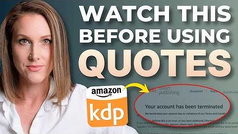 Before You Use a Quote in Your Amazon KDP Book, WATCH THIS