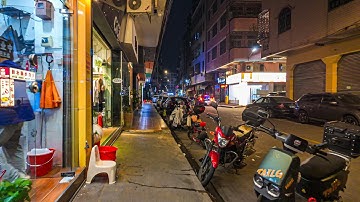 Walking through Chinese urban villages, 4K at night - Dali, Foshan