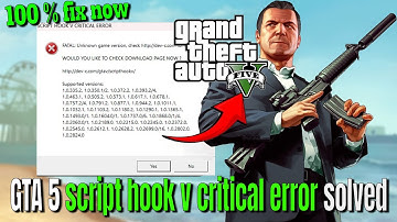 Script Hook V Critical Error Solved ✅ GTA 5 New Update 2025 Crash Fix + Working Mods #gta5 #scriptho