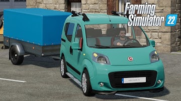 FS22 - Fiat Fiorino with CAR TRAILER - NEW CAR MOD for Farming Simulator 2022 ROLEPLAY Download