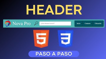 Cómo Hacer un Header con HTML y CSS (Paso a Paso)  Encabezado En HTML y CSS tutorial