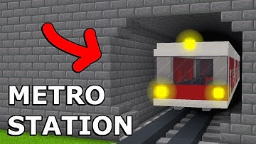 Minecraft: 15+ Metro Station Build Hacks!