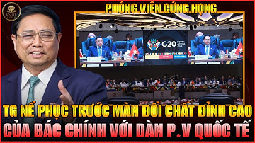 MÀN “HỎI XOÁY ĐÁP XOAY” ĐẲNG CẤP TẠI G20 NAM PHI: BÁC CHÍNH KHIẾN DÀN PHÓNG VIÊN Q.TẾ PHẢI CỨNG HỌNG