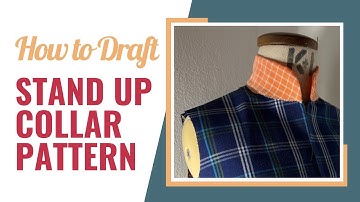 How to draft a stand collar pattern (Super Easy Collar Pattern)