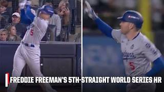 Freddie Freeman goes yard in his FIRST AT BAT in Game 3 of the World Series 🔥 | ESPN MLB