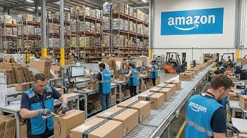 Como a AMAZON processa e entrega os produtos - Veja como funciona um armazém da Amazon