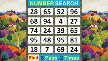 Number Search: How Healthy Is Your Memory? #braingame #memory #puzzle #quiz #mindset #match  -#354
