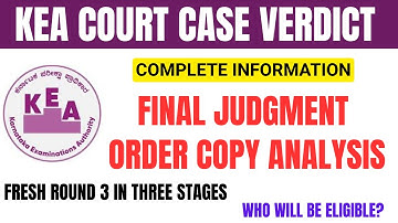 KEA NEET Round 3 Case: High Court Final Order Copy OUT | Full Judgment Analysis