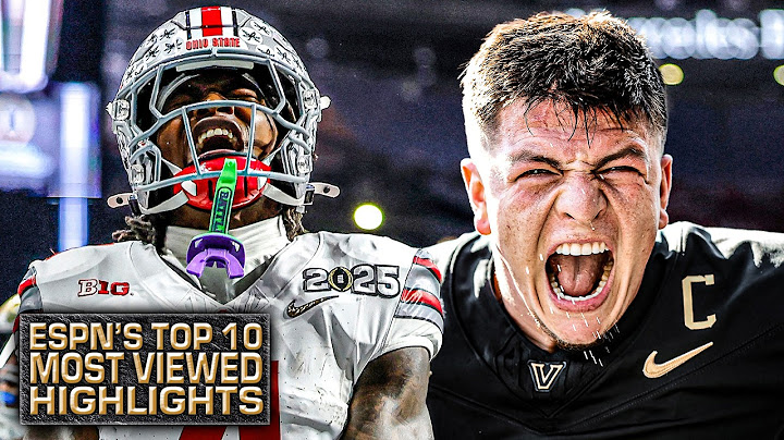 Our Top 10 Most Viewed HIGHLIGHTS of the 2024-25 season 🎥 | ESPN College Football