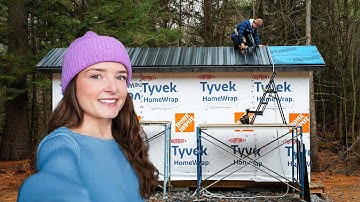 our cabin finally has a roof