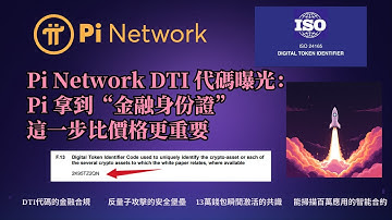 Pi Network DTI 代碼曝光：Pi 拿到“金融身份證”，這一步比價格更重要