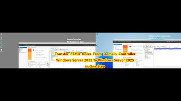 How To Transfer FSMO Roles From Domain Controller Win Server 2022 to Windows Server 2025 in One Step