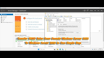 How To Transfer FSMO Roles From Domain Controller Win Server 2022 to Windows Server 2025 in One Step
