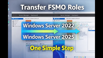 How To Move FSMO Roles From Domain Controller Win Server 2022 to Windows Server 2025 in One Step