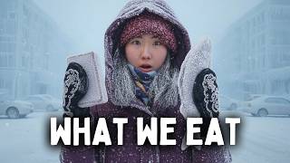 What I Eat in a Day in the Coldest City on Earth −71°C (−95°F) Sakha Cuisine & Grocery Shopping