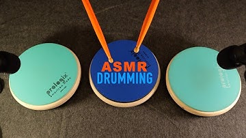 ASMR Binaural Drumming & Tapping | Random & Rhythmic | No Talking