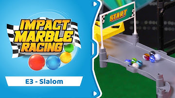 Bouncy Slalom! - Impact Marble Racing Tournament E3