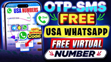 Get FREE USA Virtual Number For WhatsApp, Telegram & Gmail Verification | Unlimited Temp Numbers