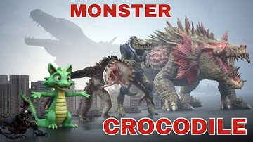 Monster Crocodile Size Comparison | SCP 682 VS BIOLLANTE