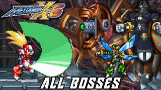 Mega Man X6 - All Bosses (Zero | No Damage | Xtreme)