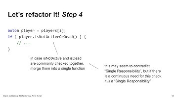 Back to Basics: How to Refactor C++ Code - Amir Kirsh
