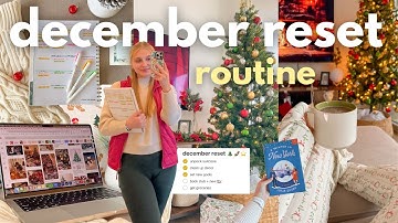 MONTHLY RESET ROUTINE 🎄✨ prepping for december, clean with me, new goals, journaling, groceries