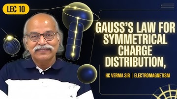 Gauss’s Law for Symmetrical Charge Distribution | HC Verma Sir | Electromagnetism Lecture 10