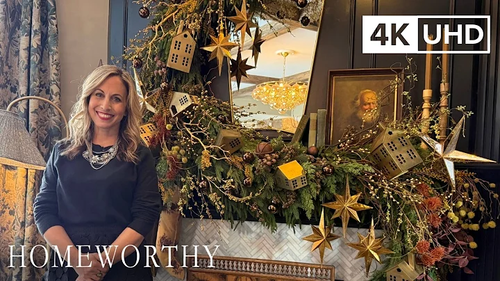 CHRISTMAS HOUSE TOUR l A Cozy, Moody Christmas with Vintage Finds l 4K