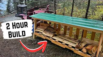DIY Firewood Shed in 2 Hours - No New Lumber Needed