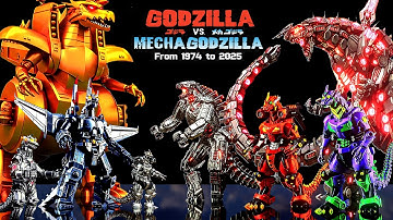 30+ MECHA-GODZILLA THAT EVER EXISTED (from 1974 to 2025) - 3D, Size & Roar Comparison 👑👑